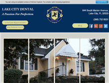 Tablet Screenshot of lakecitydental.com